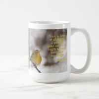 Tasse de 62:8 de psaume de fauvette de pin