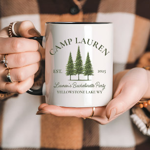 Tasse de Bach Camp, cadeau personnalisé de camp de