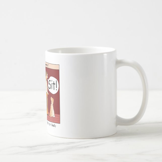 Tasse de bande dessinée de Whisperers de chien (Droite)