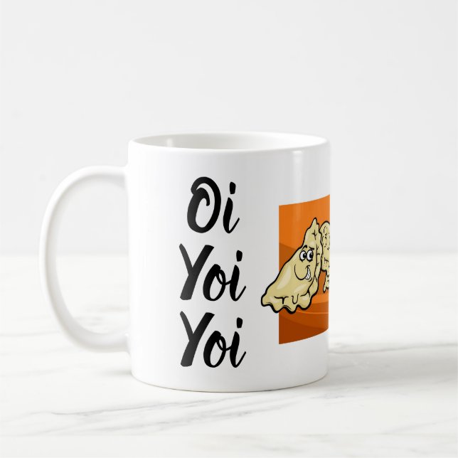 Tasse de bande dessinée d'Oi Yoi Yoi Perogies (Gauche)
