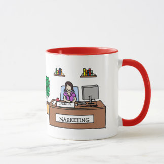 Tasse de bande dessinée personnalisée par gourou