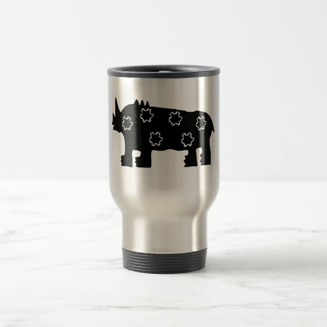 Tasse de banlieusard, rhinocéros africain (Centre)