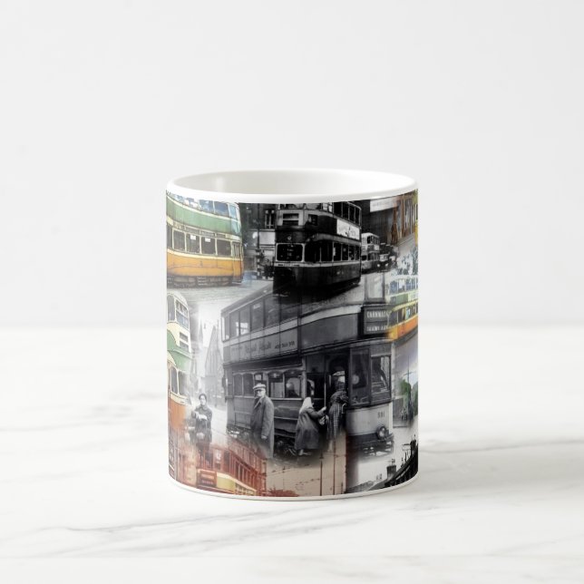 Tasse de base de coffe avec des images des trams (Centre)