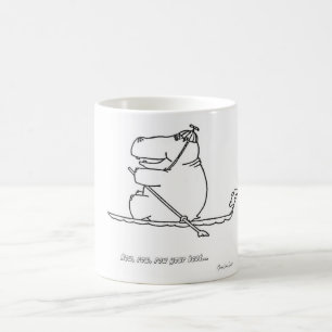 Tasse de bateau de rangée d'hippopotame