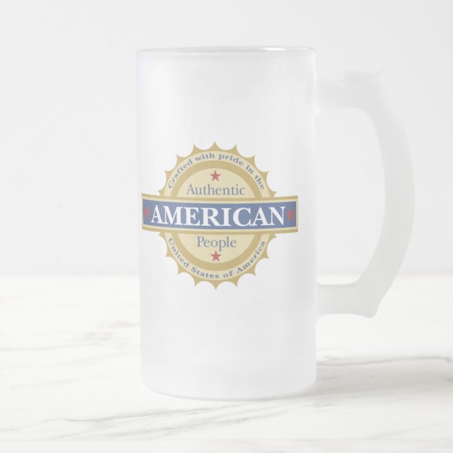 Tasse de bière américaine patriotique (Droit)