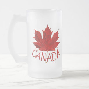 Tasse de bière Canada Canada feuille d'érable Verr