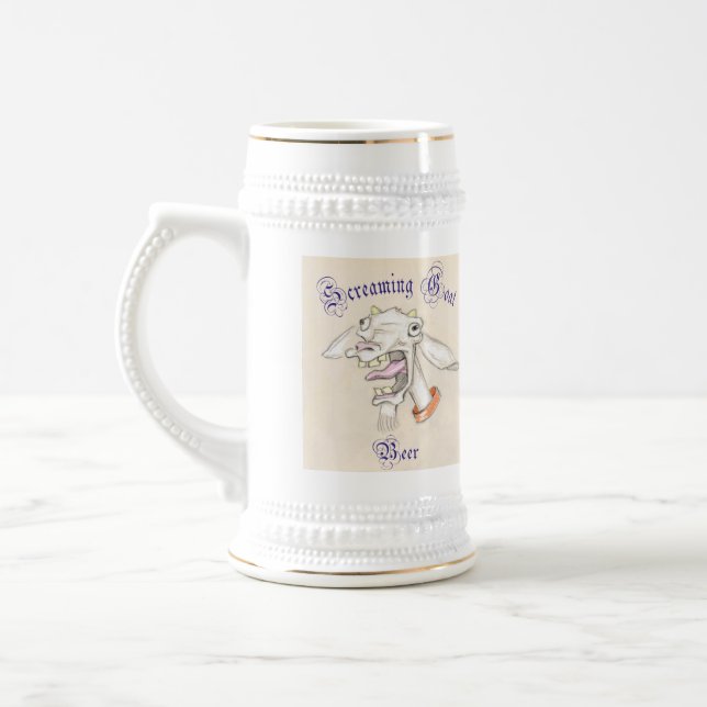 Tasse de bière criarde de chèvre (Gauche)