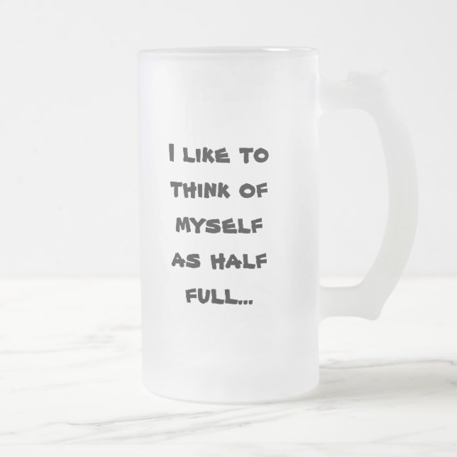 Tasse de bière de citation - tasse de bière givrée (Droit)
