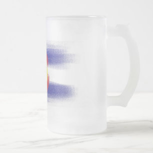Tasse de bière de craie de drapeau du Colorado