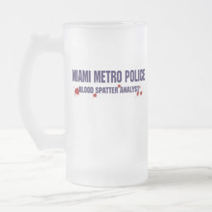 Tasse de bière de POLICE de MÉTRO de MIAMI