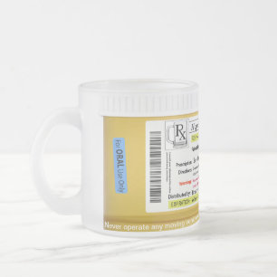 Tasse de bière de prescription de RX
