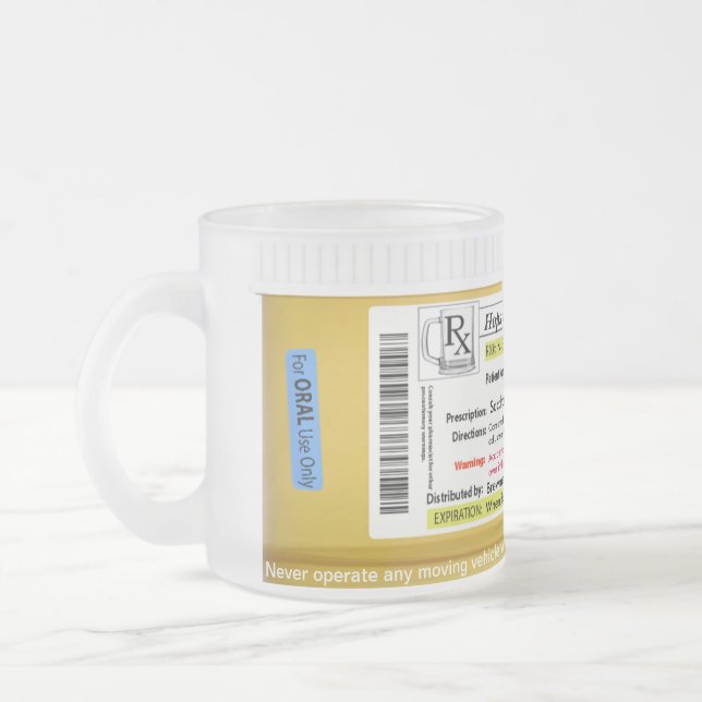Tasse de bière de prescription de RX (Gauche)