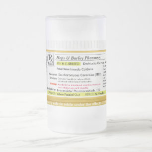Tasse de bière de prescription de RX