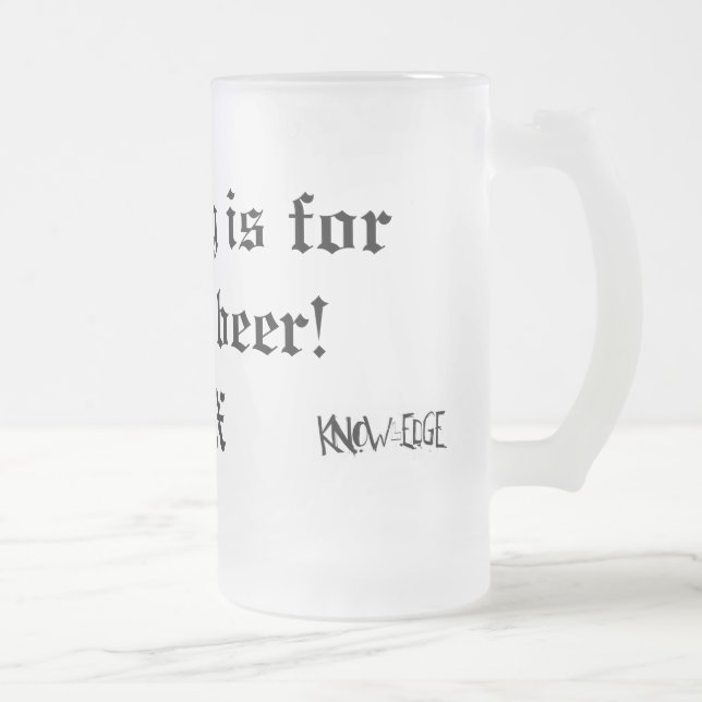 Tasse de bière de RACINE ! (Droit)
