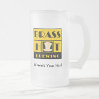 Tasse de bière en verre de brassage de casquette