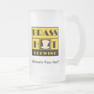 Tasse de bière en verre de brassage de casquette