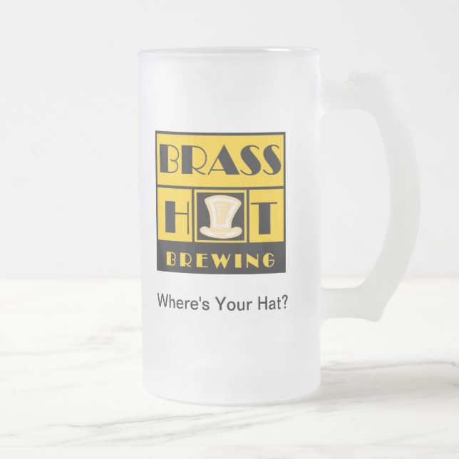 Tasse de bière en verre de brassage de casquette (Droit)