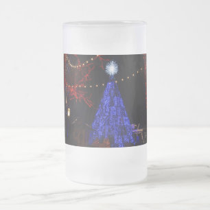 Tasse de bière en verre givré de Silver Dollar Cit