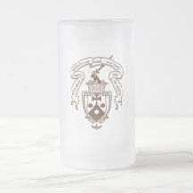 Tasse de bière givrée par emblème carmélite