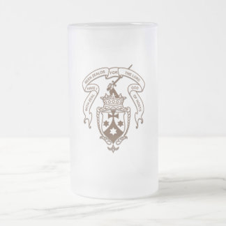 Tasse de bière givrée par emblème carmélite