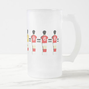 Tasse de bière givrée par football de barre de