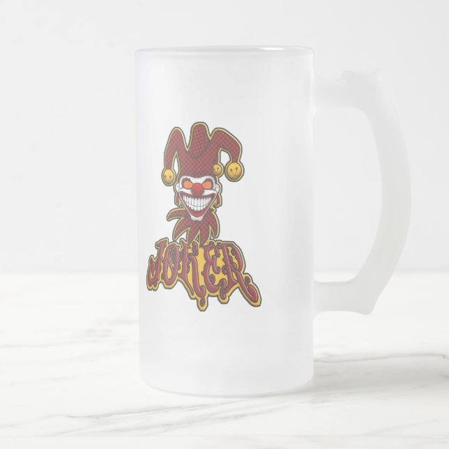 Tasse de bière givrée par joker (Droit)