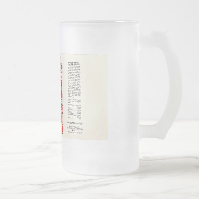 Tasse de bière givrée par KFAT (Droit)