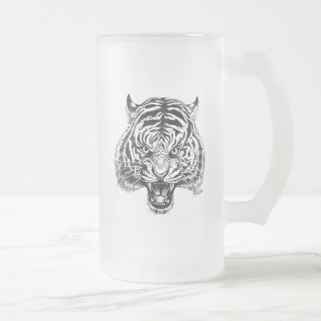 Tasse de bière grande d'art tiré par la main de (Droit)