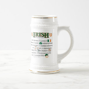 Tasse de bière irlandaise
