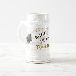 Tasse de bière personnalisée pour joueur d'accordé