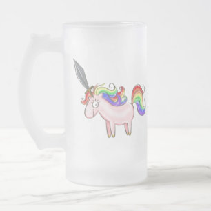 Tasse de bière virile impressionnante de licorne