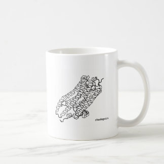 Tasse de biochimie de structure de protéine