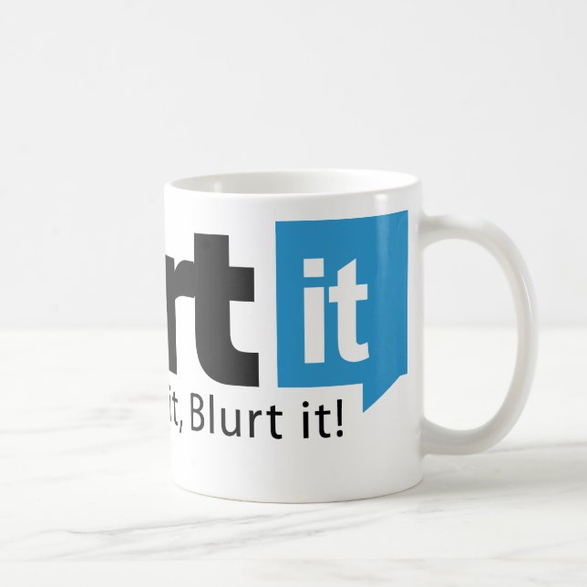 Tasse de blanc de Blurtit (Droite)