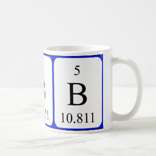 Tasse de blanc de l'élément 5 - bore