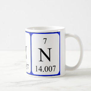 Tasse de blanc de l'élément 7 - azote