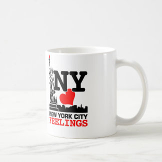 Tasse de blanc de sentiments de New York City