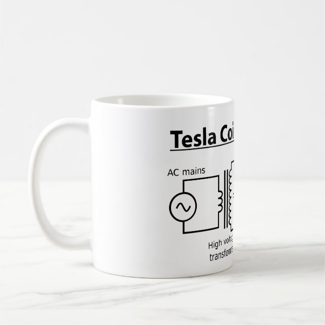 Tasse de bobine de Tesla (Gauche)