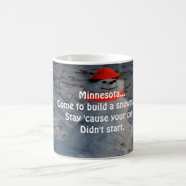 Tasse de bonhomme de neige du Minnesota (Centre)