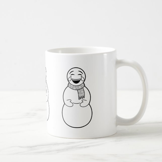 Tasse de bonhommes de neige d'Emoji (Droite)