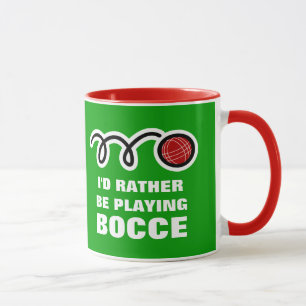 Tasse de boule de Bocce avec la citation drôle