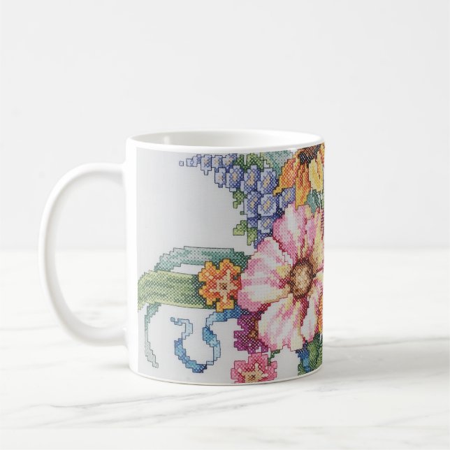 Tasse de bouquet floral (Gauche)