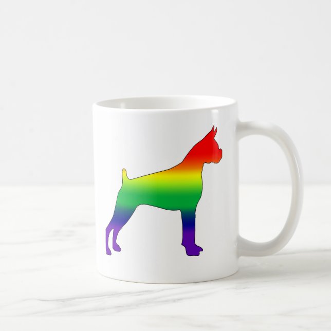 Tasse de boxeur de gay pride (Droite)