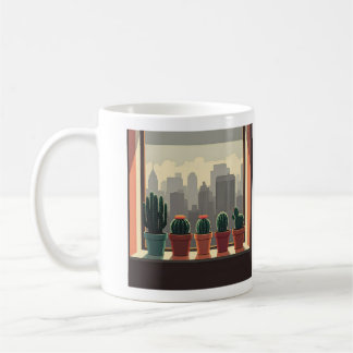 Tasse de cactus du jardinier de ville