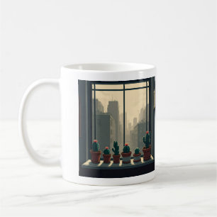 Tasse de cactus du jardinier de ville