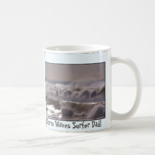 Tasse de cadeau de fête des pères de surfer