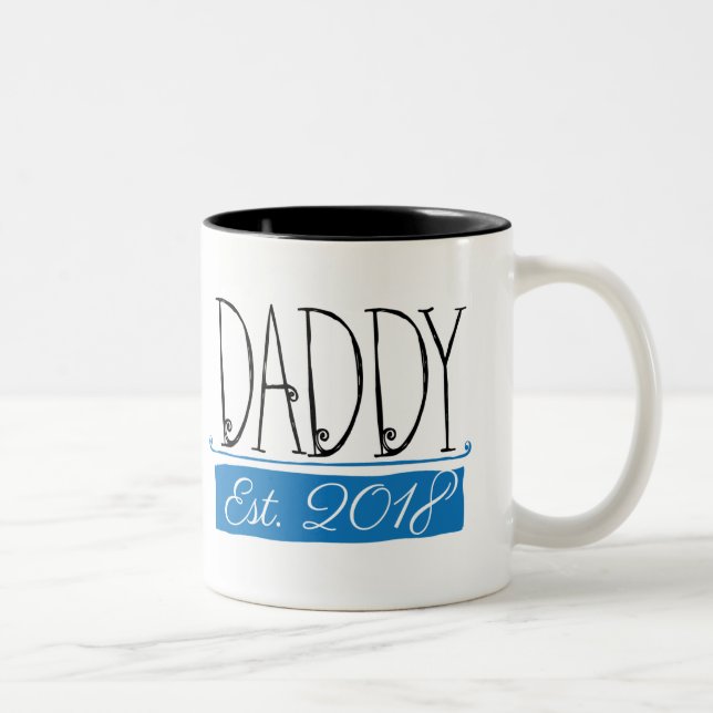 Tasse de cadeau de graphique de l'est 2018 de Dady (Droit)
