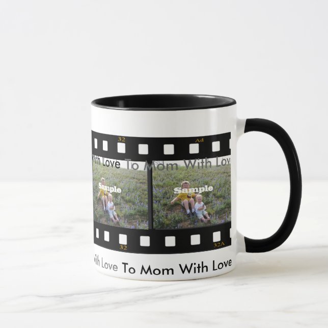 Tasse de cadeau de la photo de la maman (Droite)
