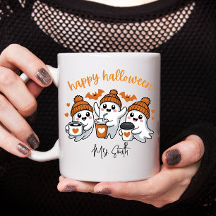 Tasse de cadeau de professeur de Halloween fantôme