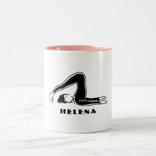 Tasse de cadeau personnalisée par pose de yoga