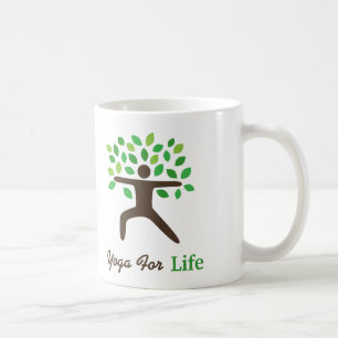 Tasse de cadeaux de yoga de pose de guerrier